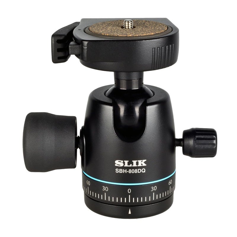 SLIK SBH-808DQ Ball Head with QR Plate, Black (618-758)
